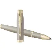 Parker Rollerpen IM Finishing Touch, Sandstein-Oberfläche, Champagner-Akzente (1x)
