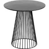 Serax Table Bistrot Garbo Black Metal Sculptures 40 Round
