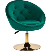 4rico Fauteuil pivotant Qs-Bl12G Vert velours
