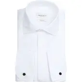 Profuomo Chemise Smoking Poignets Mousquetaires Blanche