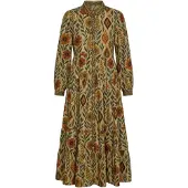 Apricot Robe vert / mélange de couleurs
