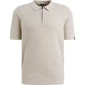 Vanguard Polo Maille Half-Zip Écru