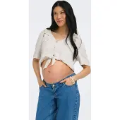 ONLY Maternity Chemisier 'OLMEvalou Mette' gris