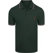 Fred perry Polo Twin Tipped M3600 Vert Foncé 85A