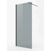 Badplaats Paroi de Douche Rizani - 50 x 200 cm - Noir - Verre teinté