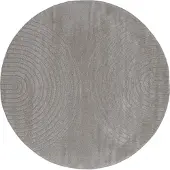 vidaXL Tapis ronds GALATI Gris Ø 160 CM Polyester