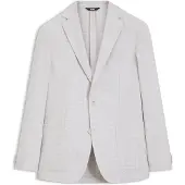 BOSS Blazer Slim en laine vierge et coton à carreaux