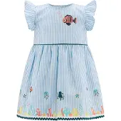 Happy girls Robe bleu clair / blanc