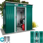 Gardebruk Abri de jardin en métal vert 200x125x180cm