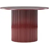 Venture Home Lenox table de salle à manger Ø110cm rouge.
