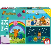 Schmidt 3 x 24 pièces Spiele Kinder Puzzle La souris Bons amis 56212