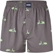 Happy Shorts Boxers ' Sommer Style ' gris / vert