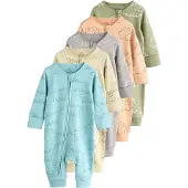 Next Pyjama azur / jaune clair / gris / vert / orange clair