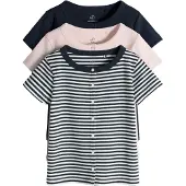 The Set Cardigan bleu marine / rosé / blanc