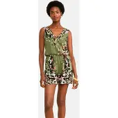 Love & roses Combinaison olive / rose / noir / blanc