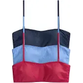 The Set Hauts de bikini marine / bleu-gris / grenadine