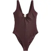 Ted Baker Maillot de bain modelant chocolat