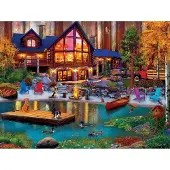 Master Pieces Puzzle Lazy Days - Cabane Dans La Crique - 500 à 999 pièces