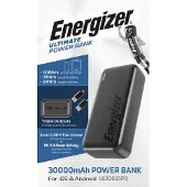 Energizer powerbank UE30055PQ 30000mAh,, Power Delivery, noir