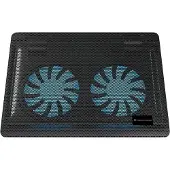 Conceptronic Pad de refroidissement 2F, Support pour notebook, Noir