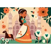 Bluebird Puzzle Puzzle La Princesse Indienne - 100 à 149 pièces