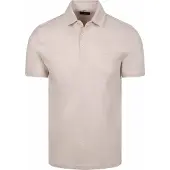 State of Art Polo Piqué Feuilles Blanc Cassé