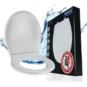 Wenko Siège de WC Couvercle de WC Abattant de WC à fermeture automatique Siège de WC Gubbio