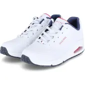 SKECHERS Baskets basses 'Uno Stand On Air' bleu marine / rouge feu / blanc