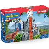 Schleich 42564 Dinosaurs 42564 Große Vulkan Expedition Spielfiguren-Set