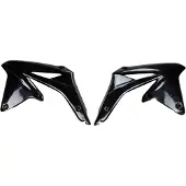 Ufo Cache-radiateur PLAST en 2 parties pour Suzuki RM-Z 450 cm³, années 2008 à 2017, couleur : noir