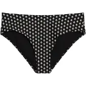 Marc O'Polo Bas de bikini ' Palm Border Geo ' noir / blanc