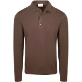 Profuomo Polo Manches Longues Luxury Basic Marron