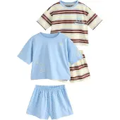 Next Pyjama ivoire / bleu ciel / chocolat