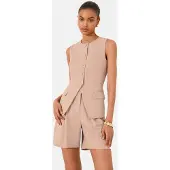 Lipsy Gilet de costume rosé / poudre