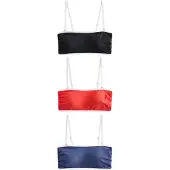Next Hauts de bikini bleu marine / rouge vif / noir