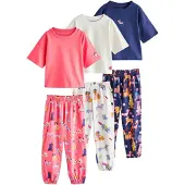 Next Pyjama bleu marine / orange foncé / rouge clair / blanc