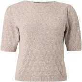 Vero Moda Blouse à Manches Courtes Doffy Stitch 2/4 O-neck Knit
