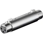 Pro Adaptateur XLR femelle - femelle (Adaptateur jack), Adaptateur audio, Argent