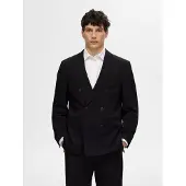 Selected Relaxed Fit Blazer À Double Boutonnage Homme Le noir 52