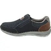 Rieker Slip on 'Namur' bleu foncé / caramel