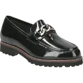 Sioux Chaussure basse 'Meredith' noir / argent