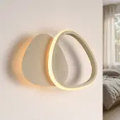 LumenXL Lampe murale design Melana avec LED intégrée - beige sable