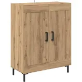 vidaXL Highboard Chêne Artisan 69,5 x 34 x 180 cm Matériau dérivé du bois