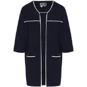 Dreimaster Maritim Cardigan bleu marine / blanc