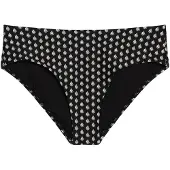 Marc O'Polo Bas de bikini ' Palm Border Geo ' noir / blanc