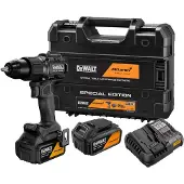 DeWalt Perceuse à Percussion Sans Balais Mclaren Xr 18 V ø13 Mm, Avec 2 Batteries 5 Ah Et Chargeur