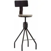 CLP Chaise de bar industrielle Elko - métal / bois - Bronze
