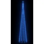 vidaXL Sapin de Noël cône 752 LED bleues Décoration 160x500 cm