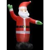 vidaXL Père Noël LED Gonflable avec LEDs Décoration de Noël IP44 3 m