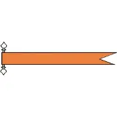 Talamex Pennant Orange 180 cm